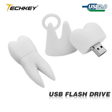 Top Sale Usb Flash Drive 4GB 8GB 16GB Pen Drive 32GB Cute white Tooth pendrive U disk memory Stick Cartoon Cute Creative Gift 2024 - buy cheap