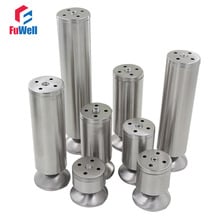 Stainless Steel Furniture Leg Adjustable Cabinet Feet 60mm-200mm Height Table Bed Sofa Level Feet Furniture Legs 2024 - buy cheap