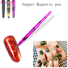 2pcs Strong Magical Nail Art Tool Magnet Pen for DIY Magic 3D Magnetic Polish UV Gel Polish Cats Eyes 3D Manicure Beauty Tools 2024 - buy cheap