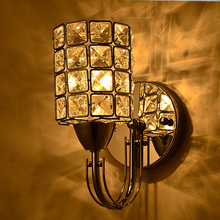 Luminária de parede cilíndrica dourada e dourada, led para escada, corredor, sala de estar, quarto, lateral da cama