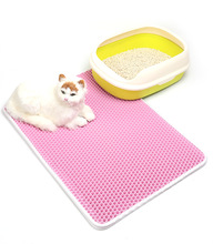Водонепроницаемый коврик для кошачьего туалета EVA двухслойный коврик для кошачьего туалета чистый коврик продукты для Аксессуары для кошек 2024 - купить недорого