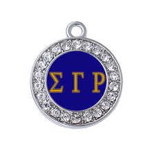 New design university sorority fraternity society jewelry accessory SIGMA GAMMA RHO Greek letter sticker crystal charm pendant 2024 - buy cheap