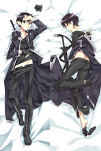 Japanese Anime Pillow Case Cover Sword Art Online Kirito Fairy Male Hugging Body BL Dakimakura 53083 2024 - buy cheap