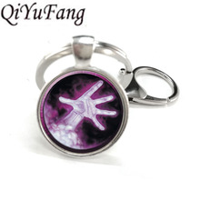 QiYuFang Wow Pendant World of Warcraft Key Chain Glass Dome Warcraft Keyring Gifts for Friend Game Player Keychians Pendant Men 2024 - buy cheap