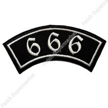 666 Free Rider Biker Rockabilly Punk Rock Outlaw MC Embroidered Motorcycle Biker Vest Patch IRON ON Badge emblem 2024 - buy cheap