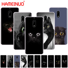 HAMEINUO Black Cat Staring Eye On cover phone case for Nokia 9 8 7 6 5 3 Lumia 630 640 640XL 2018 2024 - buy cheap