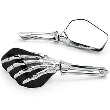 Free Shipping Black/BlackChrome Skeleton Hand Motorcycle Mirrors For Ducati Sport Classic GT 1000 ST2 ST3 ST4 2024 - buy cheap