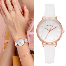 Fashion 2018 Ladies Watches Elegant Simple Crystal Dial Business Casual PU Strap Sport Watch Gift Women Lote Dropshipping LS1067 2024 - buy cheap