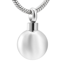 IJD10727 High Polished Round Cremation Pendant Stainless Steel Keepsake Necklaces for Ashes Urn for Men/Women Memorial Jewelry 2024 - buy cheap
