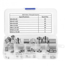 60pcs M3-M12 Thread Repair Tool Kit Silver Thread Repair Insert Kit Set Stainless Steel for Hardware Repair Tools 2024 - buy cheap