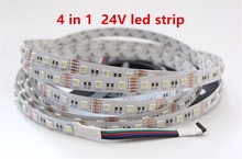 4 in 1 RGBW LED Strip 5050 DC24V Flexible LED Light RGB+White / RGB+Warm White 4 color in 1 LED Chip 60 LED/m 5m/lot. 2024 - buy cheap