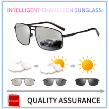 Hdcrafter 2018 nova polarizada photochromic óculos de sol dos homens marca designer motorista para uv400 masculino oculos 2024 - compre barato