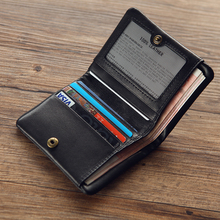 LANSPACE genuine leather men wallets designer wallet case brand coin purses holders 2024 - buy cheap