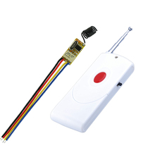 Mini controle remoto dc 3.7v 4.5v 5v 6v 7.4v 9v 12v, sistema de controle de acesso com botão de abrir