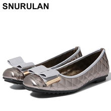 SNURULANWomen Bowknot Ballet Flats,  Sewing Plaid Women Flat Shoes, Elegant Ladies Square Toe Soft Sole Slip On ShoesE337 2024 - buy cheap