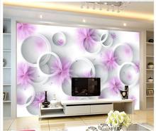 3D wallpaper 3d tv wall paper Hand-painted flowers 3 d TV setting wall wallpaper 2024 - buy cheap