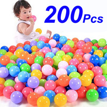 200 Pcs/bag Eco-Friendly Colorful Ball Soft Plastic Ocean Ball Funny Baby Kid Swim Pit Toy Water Pool Ocean Wave Ball Xmas Gifts 2024 - купить недорого