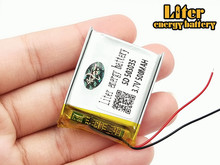 Bateria recarregável de polímero de lítio, 503035 v 3.7 mah bateria recarregável de li-po de lítio com placa protetora de pcb, 1/500 peças 2024 - compre barato