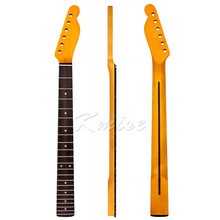 Maple Guitar Neck Rosewood Fingerboard For Electric Guitar Replacement Parts Yellow 22 Frets White Dots Back Inlay 2024 - buy cheap