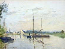 100% hecho a mano Claude cuadro al óleo de Monet reproducción en lino de argenteuil (1) Envío gratis de DHL Museo calidad 2024 - compra barato