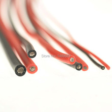 Cable de conexión blando y resistente al calor de silicona, alambre de Gel de sílice para modelo RC, parte de batería, 1 metro, rojo + 1 metro, negro, 16 AWG, 16 AWG, 16 AWG 2024 - compra barato