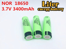 Liter energy battery 100% original 2PCS 3.7V 3400MAH NOR18650B battery 18650 lithium-ion Rechargebale battery for tablet pc 2024 - buy cheap