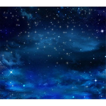 Темно-синее небо мерцание маленькие звезды фон для фотосъемки новорожденных реквизит для фотосъемки детей 2024 - купить недорого