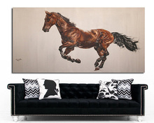 De calidad superior caballo pintura al óleo sobre lienzo experto en China artista pintado a mano de la pared de la alta calidad aceite caballo pinturas para habitación 2024 - compra barato