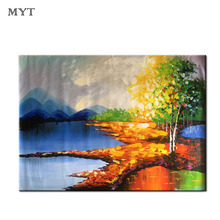 Frameless countryside Landscape handmade Oil Painting Abstract Painting on Canvas For Living Room Wall Art picture 2024 - buy cheap