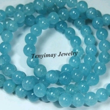 Nature 6mm Aquamariny Beads For Jewelry DIY Aqua Amazonite Round Loose Beads  5 Strands(about 65pcs/strand) 2024 - buy cheap