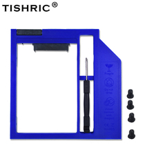 TISHRIC-carcasa Universal de plástico Optibay 2nd HDD Caddy 9,5mm SATA 3,0 para SSD de 9/9, 5 y 2,5 pulgadas, adaptador CD DVD, Funda de disco duro 2024 - compra barato