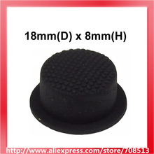 18mm(D) x 8mm(H) Silicone Tailcaps for LED Flashlight - Black (10PCS) 2024 - buy cheap