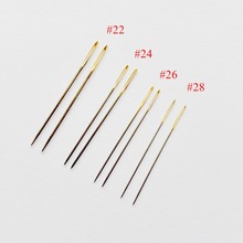 oneroom 10 pcs / lot #26 #24 #22 # 28 golden tail Needles for aida 9ct 11ct 14ct 18ct fabric cross stitch blunt embroider DIY 2024 - buy cheap