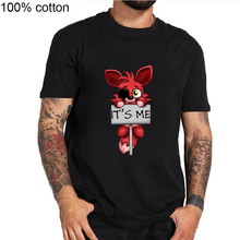 2020 Animal print FNAF Plush Foxy Kawaii T Shirt Hip Hop T-Shirts O-Neck tshirt Man Brand Clothing Teenage Boy T shirts 2024 - buy cheap