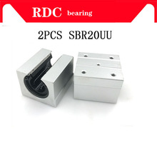 Rodamiento lineal SBR20UU SBR20, rodamiento deslizante de 20mm, 20mm, 20mm, partes lineales CNC, guía lineal SBR20, 2 uds. 2024 - compra barato