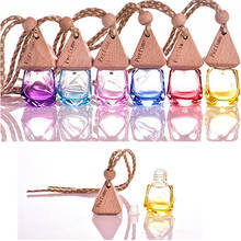 Home Car Hanging Air Freshener Perfume Fragrance Diffuser Empty Glass Bottle 2024 - buy cheap
