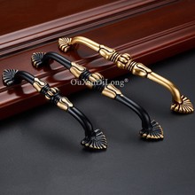 10PCS/LOT High Quality European Solid Brass Cabinet Pulls Handles Cupboard Wardrobe Drawer Kitchen Cabinet Handles and Knobs 2024 - buy cheap