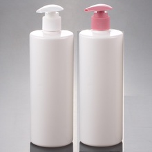 500ml white PET bottle plastic bottle white body with white/pink pump for lotion/emulsion/body lotion/shampoo packing 2024 - buy cheap