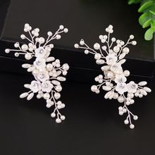 Elegant DIY High Heel Charms Decoration Shoe Clip Simulated Pearl Floral Beads Women Shoes Clips Buckle Fashion Clothing Sandals 2024 - buy cheap