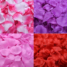 100 искусственные шелковые лепестки роз, искусственные лепестки для романтического свадебного украшения, декор для вечеринки 2024 - купить недорого