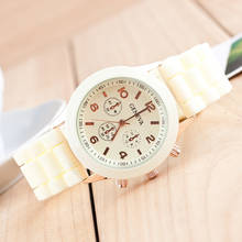 2018 Silicone Geneva Watch Relogio Feminino Fashion Women Wristwatch Casual Luxury Watches Hot Selling Student Watch Gift 2024 - buy cheap