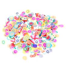 250pcs Orange Stickers Fruit/Flower/Animal 3D Polymer Clay Tiny Fimo Fruit Slices Nail Art DIY Designs Nail Art Decorations 2024 - buy cheap