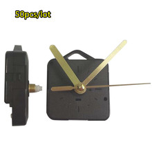 50pcs/lot calssic Clock Replacement Parts Gold hands DIY Wall Quartz Clock Movement Mechanism Repair Tool Kit with hook 2024 - buy cheap