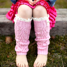 Lace Knit Girls Sock Leg Warmer Solid Cotton Baby Legging For Girls Fashion Kids Boots Leg Warmers Kids Crochet Leg Warmers 2024 - buy cheap