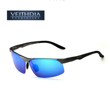 Veithdia alumínio magnésio polarizado óculos de sol dos homens noite condução azul/vermelho espelho masculino oculos eyewear para homem 6502 2024 - compre barato