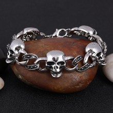 Stainless Steel bracelet Men Punk Rock Jewelry Pulseira Masculina Byzantine Chain Link Bracelets For Women Men 2024 - buy cheap