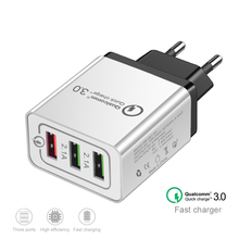 Travel USB charger Quick charge 3.0 5V/3A for Iphone 7 8 EU Plug Wall Fast charger for Samsug s8 s9 Huawei Mobile Phone charger 2024 - buy cheap