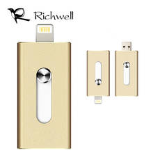 Richwell USB Flash Drive Lightning Memory Stick 16gb 32gb 64gb 128gb Pen Drive For iPhone/iPad/Android/PC For IOS OTG Pendrive 2024 - buy cheap