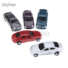 dophee 10pcs/lot Painted Model Cars Building Train Layout Scale HO 1:100 Model Building Toy Kits 2024 - buy cheap