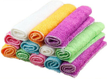 Free Shipping Korean dish towel absorbent bamboo fiber double nonstick oil degreasing dish cloth rag Super 23 * 18 cm 5pcs/lot 2024 - buy cheap